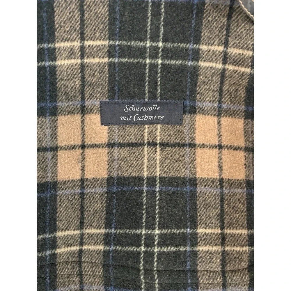 Paul Stuart Men's Wool Cashmere Hooded Toggle Coat L Italy Olive Green 42
